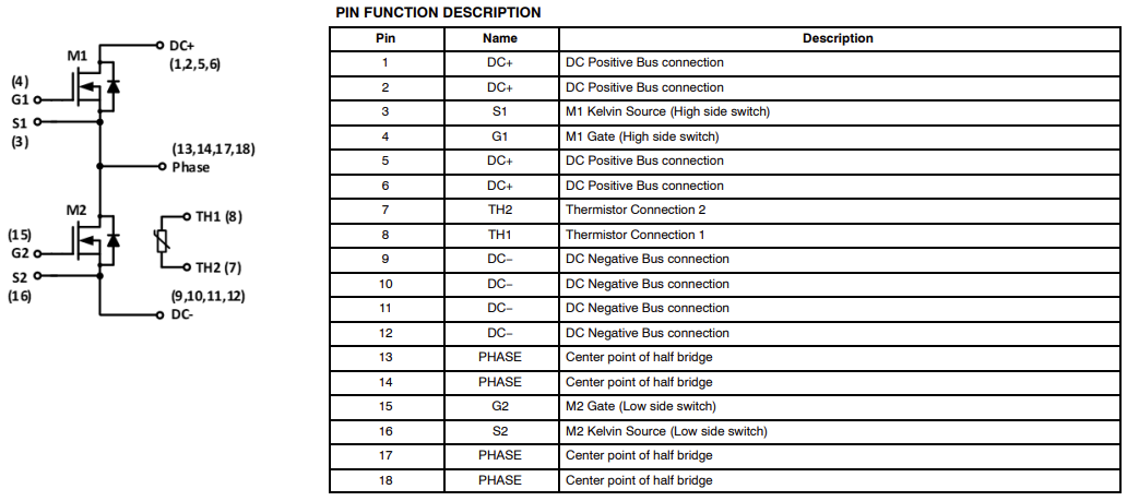 原理图 - onsemi NXH0xxP120M3F1碳化硅 (SiC) 模块